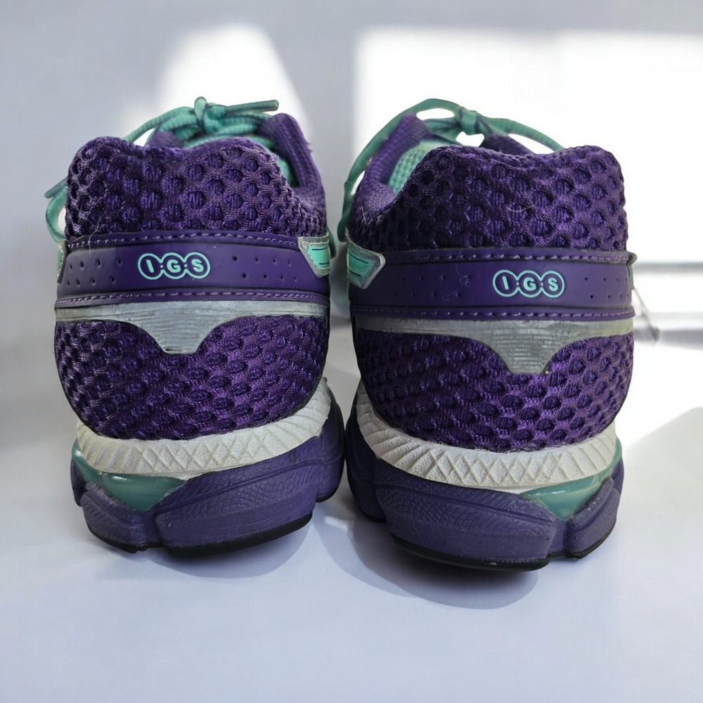 ASICS GEL Cumulus 16 Women's Size 8 Running Shoes Purple Teal Silver T489N - Picture 8 of 9